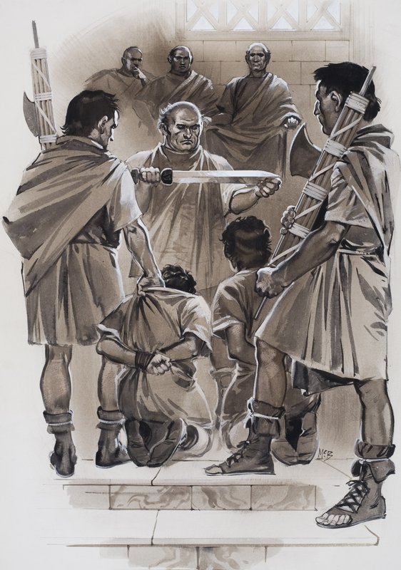 Lucjusz Juniusz Brutus (gwasz na papierze) autorstwa Angus McBride