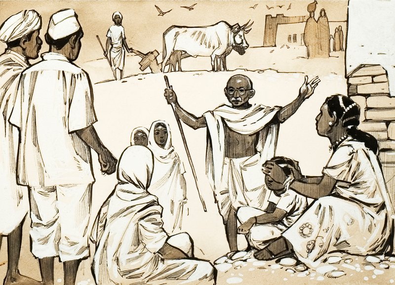 Mahatma Gandhi autorstwa Angus McBride