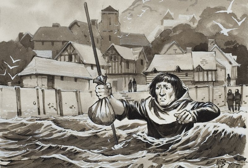 Peter de Sibley (gwasz na papierze) autorstwa Angus McBride