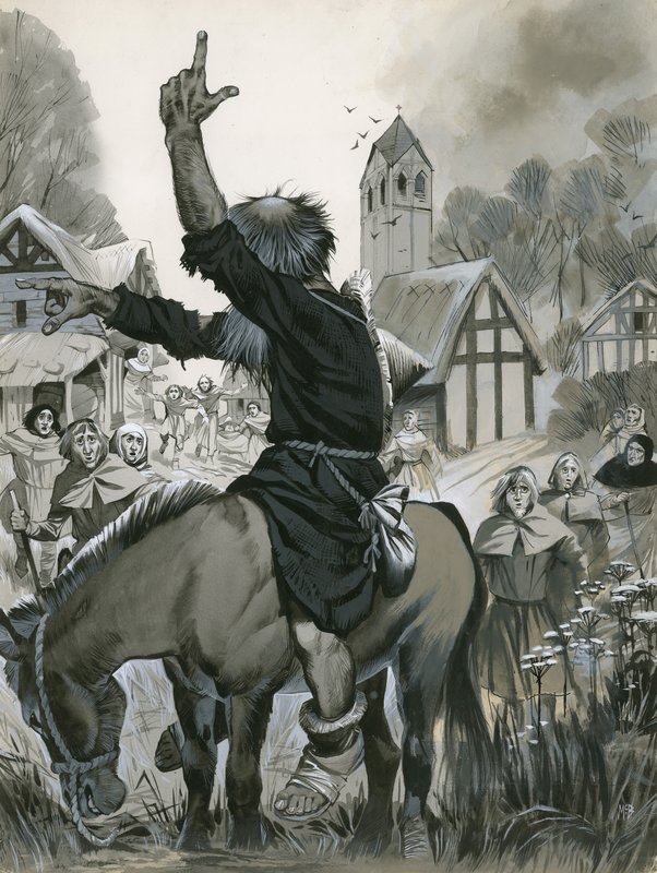 Piotr Pustelnik (gwasz na papierze) autorstwa Angus McBride