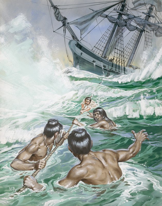 Heroizm maoryskiej kobiety autorstwa Angus McBride
