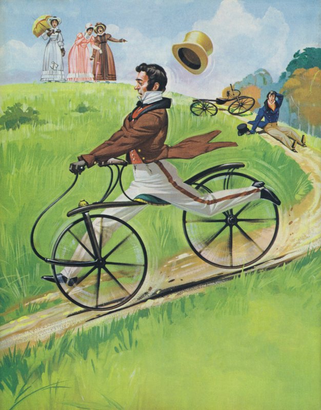 The Hobby Horse (kolorowa litografia) autorstwa Angus McBride