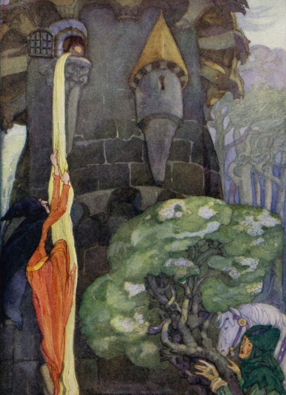 Roszpunka (litografia kolorowa) autorstwa Anne (after) Anderson