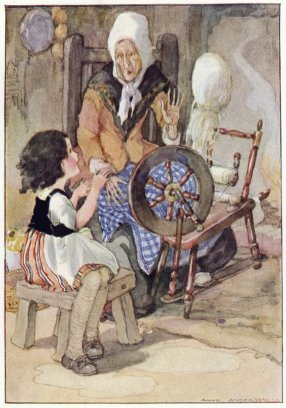 Babcia ruszyła z kołowrotka (kolor lito) autorstwa Anne (after) Anderson