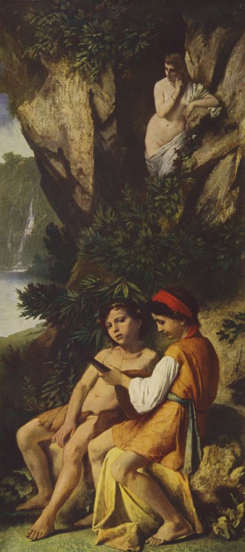Dzieci muzykujące (obraz olejny) autorstwa Anselm Feuerbach
