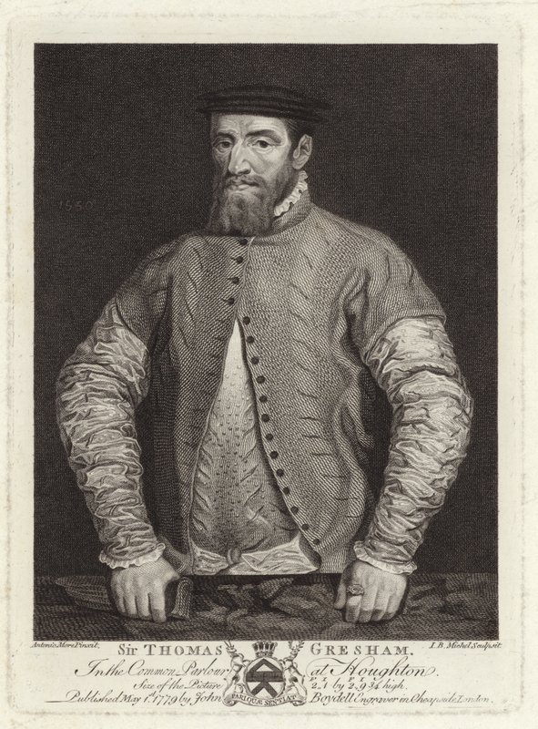 Portret sir Thomasa Greshama autorstwa Anthonis van Dashorst Mor