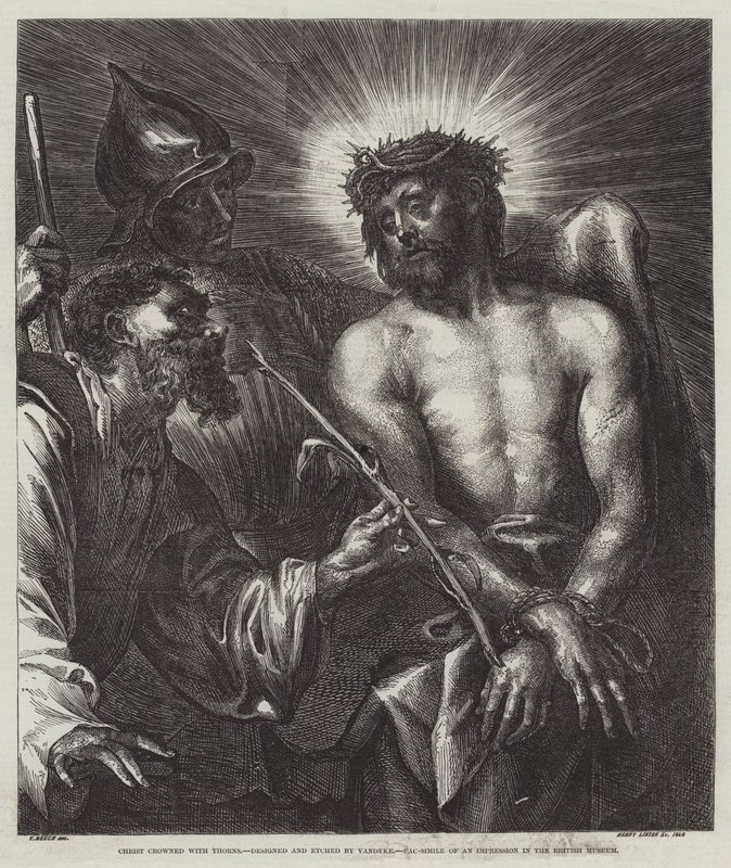 Chrystus ukoronowany cierniami autorstwa Anthony van Dyck