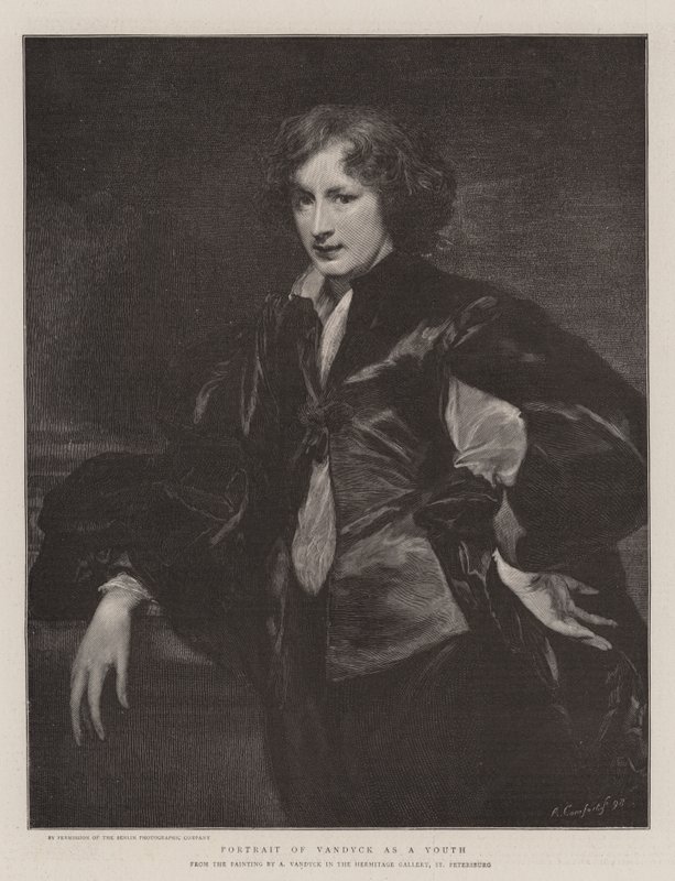 Portret Vandycka jako młodzieńca autorstwa Anthony van Dyck