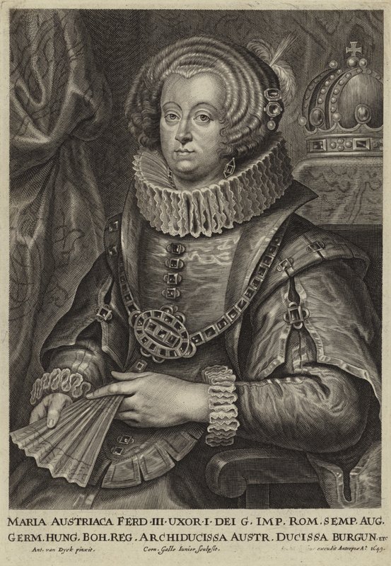 Portret arcyksiężnej Marii Austrii autorstwa Anthony van Dyck
