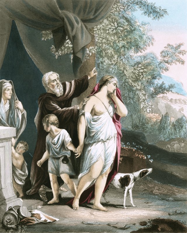 Hagar i jej syn odchodzą autorstwa Anthony van Dyck