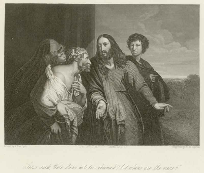 Czy nie było dziesięciu oczyszczonych? autorstwa Anthony van Dyck