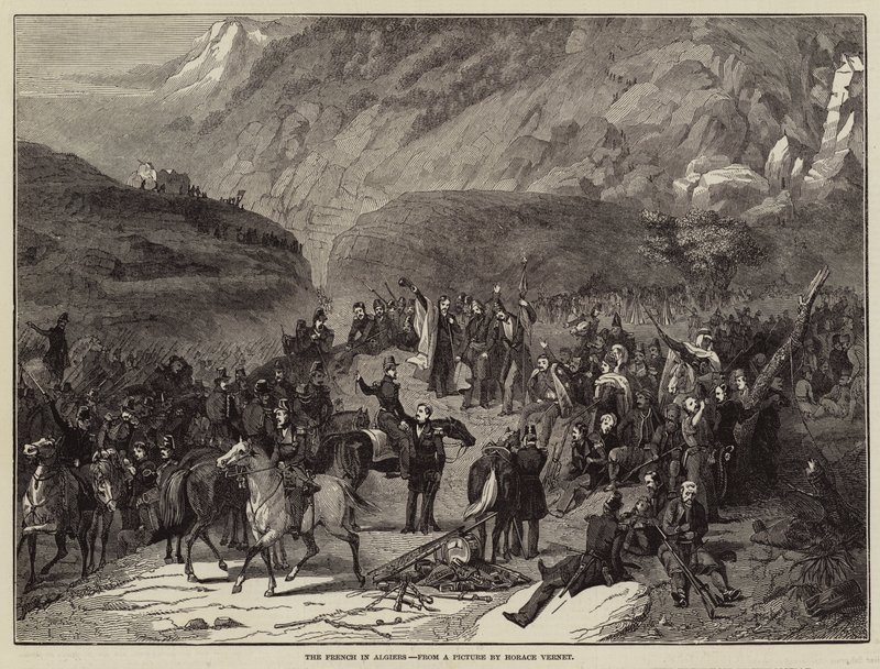 Francuzi w Algierze autorstwa Antoine Charles Horace Vernet
