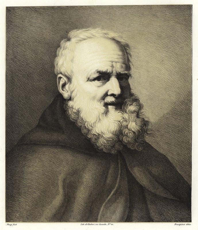 Portret brodatego mężczyzny autorstwa Anton Raphael Mengs