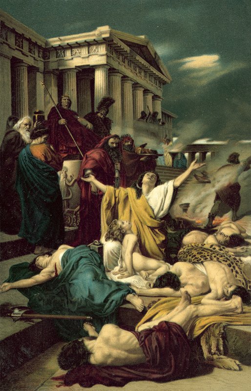 I Machabejska (Męczeństwo Siedmiu Machabeuszy) (chromolitho) autorstwa Antonio Ciseri