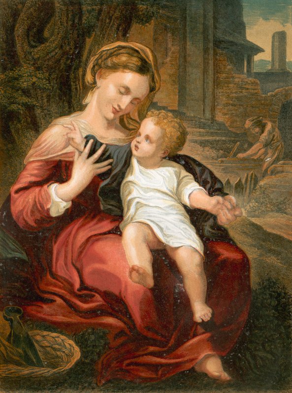 Święta Rodzina autorstwa Antonio da Correggio