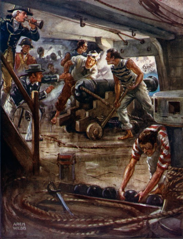Bitwa o Kopenhagę autorstwa Archibald Bertram (after) Webb