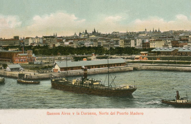 Doki Darsena, Puerto Madero, Buenos Aires, Argentyna (kolorowe zdjęcie) autorstwa Argentinian Photographer
