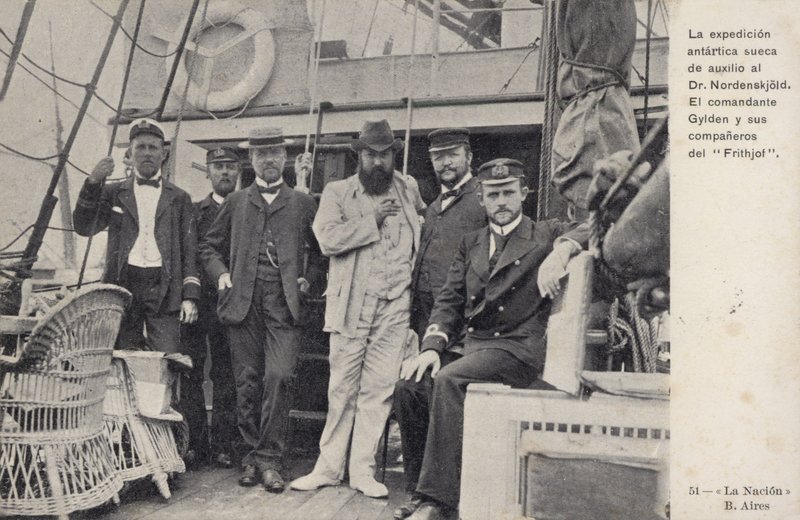 Szwedzka misja ratunkowa rozbitków z wyprawy antarktycznej Otto Nordenskjolda, ok. 1904 r. autorstwa Argentinian Photographer
