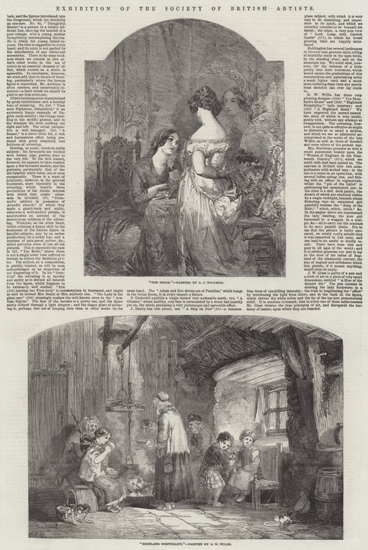 Wystawa Towarzystwa Artystów Brytyjskich autorstwa Arthur Joseph Woolmer
