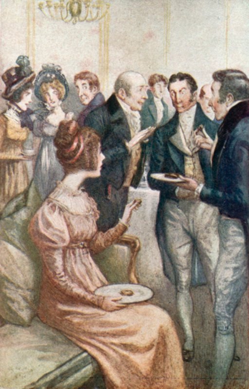Ilustracja do książki Emma autorstwa Jane Austen autorstwa Arthur Wallis Mills