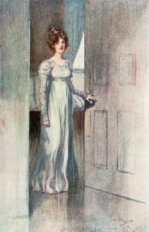 Ilustracja do opactwa Northanger autorstwa Jane Austen autorstwa Arthur Wallis Mills