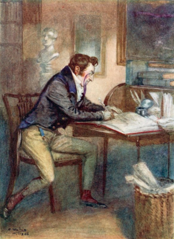 Ilustracja do perswazji autorstwa Jane Austen autorstwa Arthur Wallis Mills