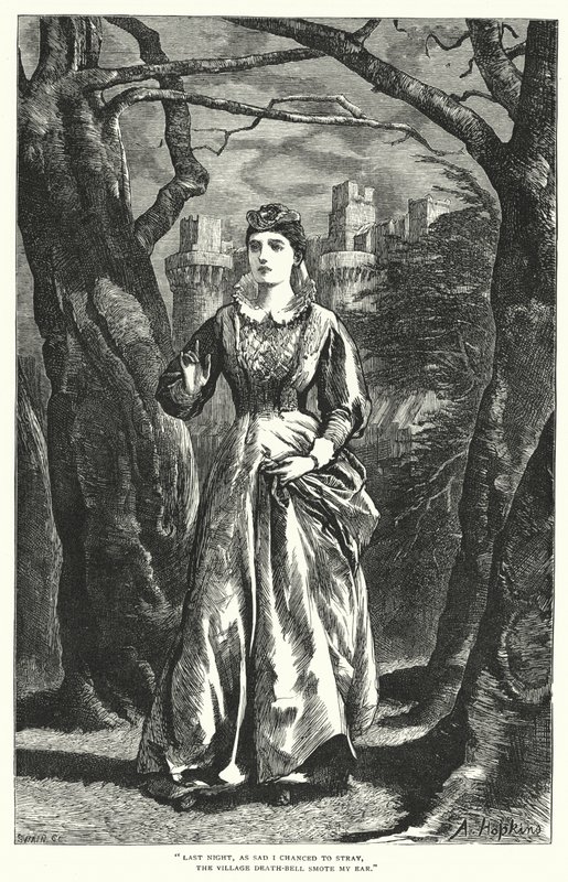Cumnor Hall (rycina) autorstwa Arthur (after) Hopkins