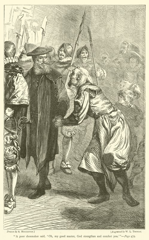 Biedny szewc powiedział: O mój dobry mistrzu, Bóg cię umocni i pocieszy autorstwa Arthur Boyd Houghton