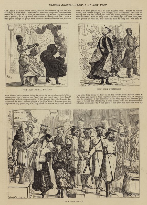 Graphic America, przyjazd do Nowego Jorku autorstwa Arthur Boyd Houghton