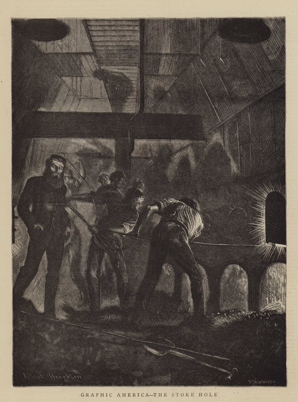 Graficzna Ameryka, Stoke Hole autorstwa Arthur Boyd Houghton