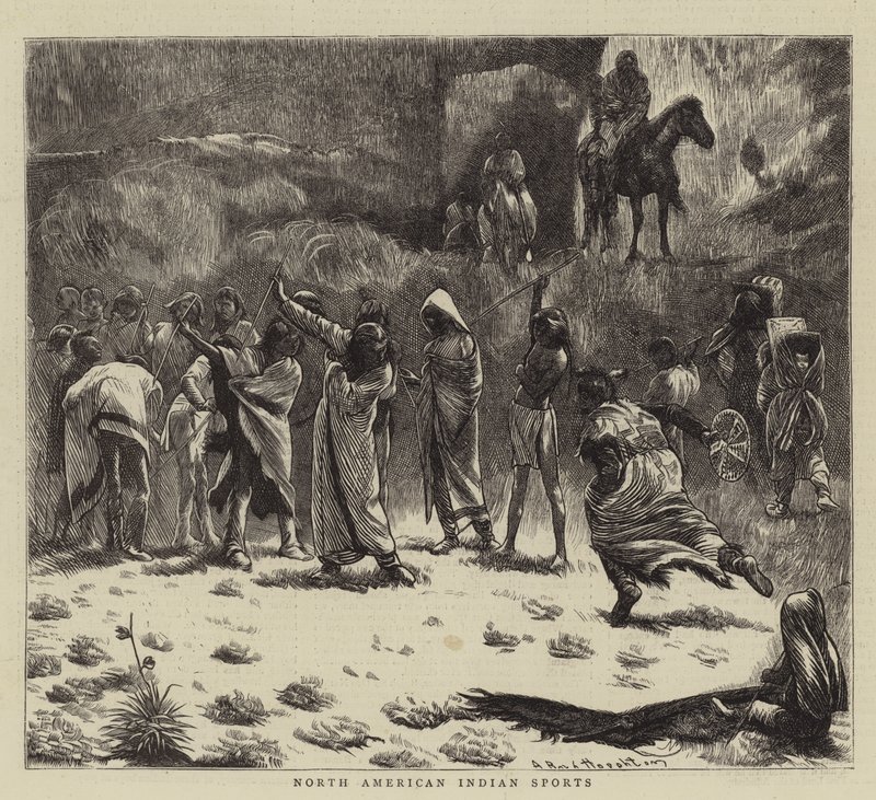 Sporty Indian Ameryki Północnej autorstwa Arthur Boyd Houghton