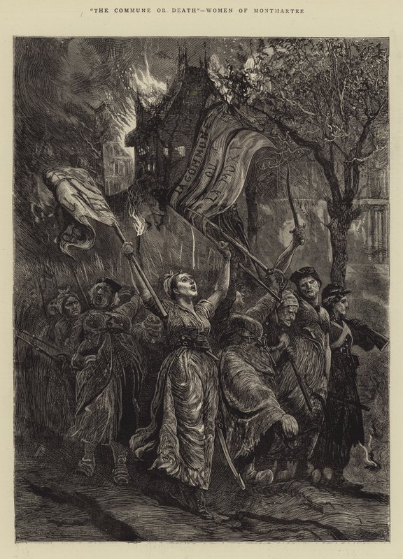 Komuna albo Śmierć, Kobiety Montmartre autorstwa Arthur Boyd Houghton