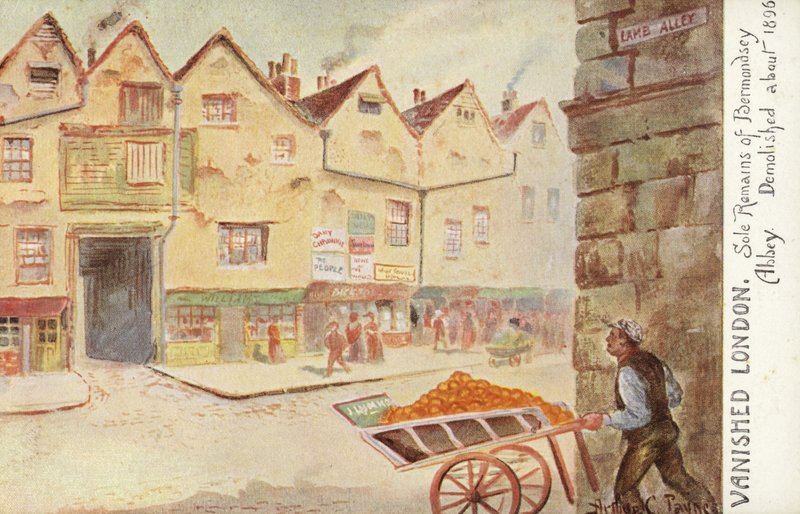 Zaginiony Londyn – szczątki duszy opactwa Bermondsey, zburzone około 1896 r. autorstwa Arthur Charles Payne