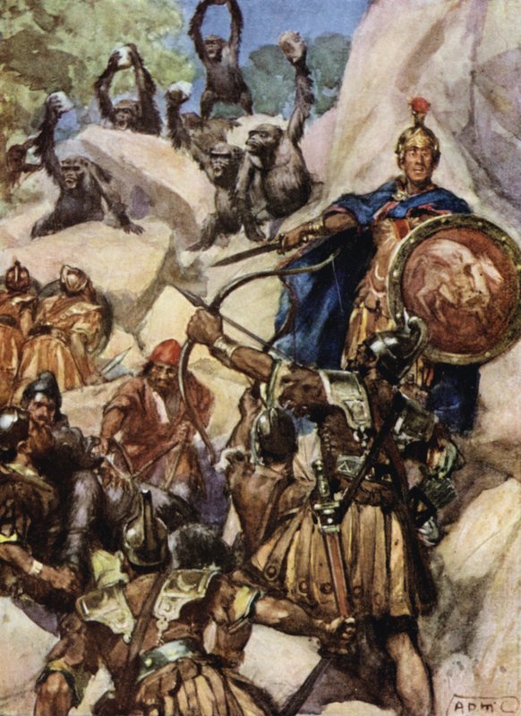 Kartagińczycy atakujący goryle autorstwa Arthur David McCormick