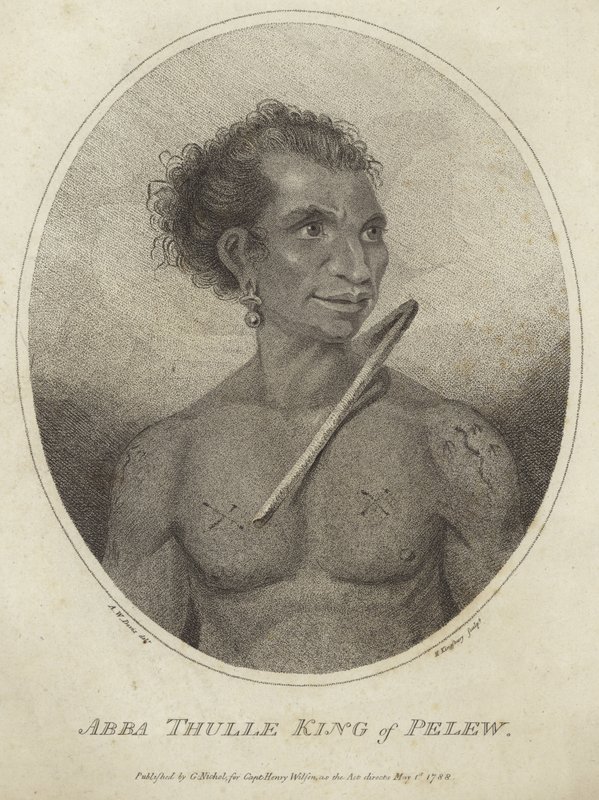 Portret Abby Thulle, króla Pelew autorstwa Arthur Devis