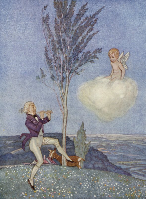 Dzikie rurociągi w dolinach (kolor lito) autorstwa Arthur George Watts