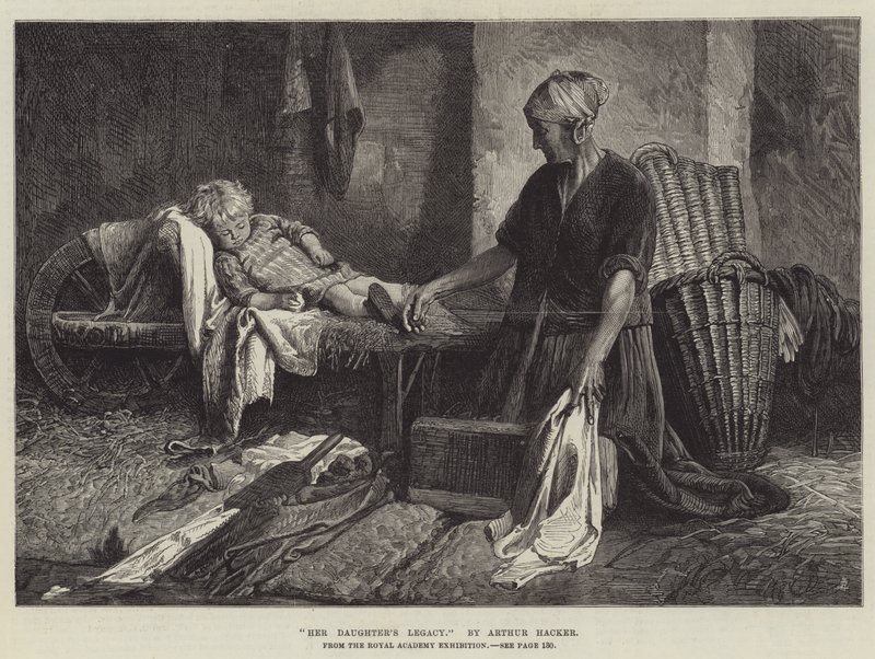Dziedzictwo jej córki, z wystawy Akademii Królewskiej autorstwa Arthur Hacker