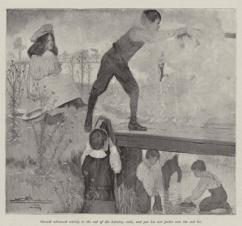 Być Bobrami, autorstwa E Nesbit autorstwa Arthur Herbert Buckland
