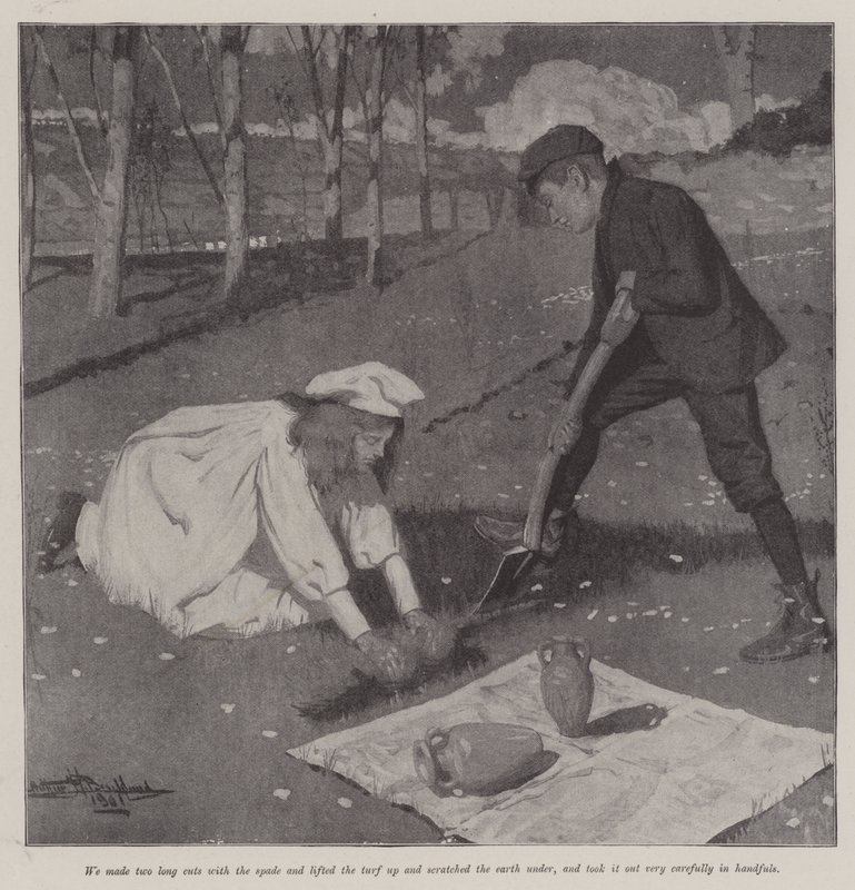 Sprzedaż antyków, autorstwa E Nesbit autorstwa Arthur Herbert Buckland