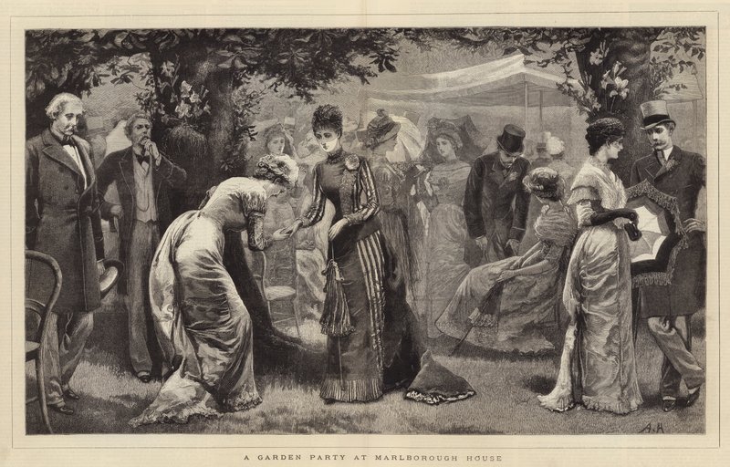 Garden Party w Marlborough House autorstwa Arthur Hopkins