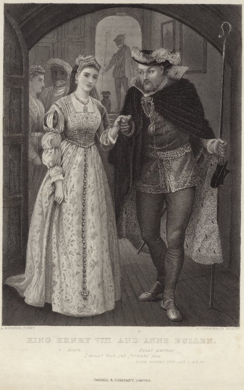 Król Henryk VIII i Anna Bullen autorstwa Arthur Hopkins