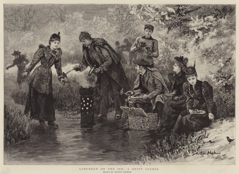 Lunch na lodzie, cichy zakątek autorstwa Arthur Hopkins