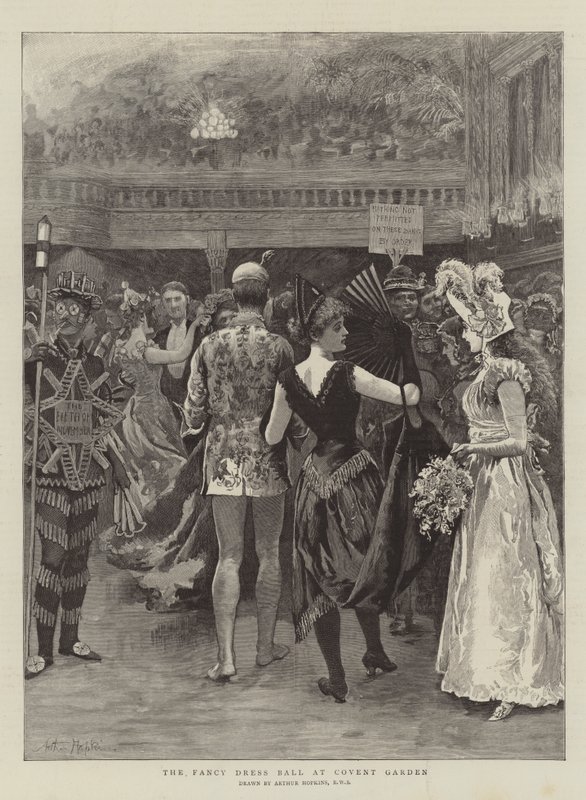 Bal przebierańców w Covent Garden autorstwa Arthur Hopkins