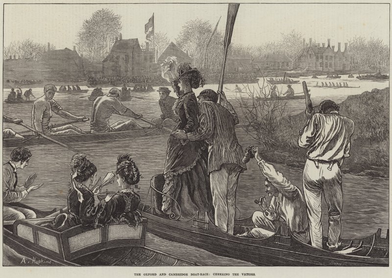 Oxford i Cambridge Boat-Race, doping zwycięzców autorstwa Arthur Hopkins