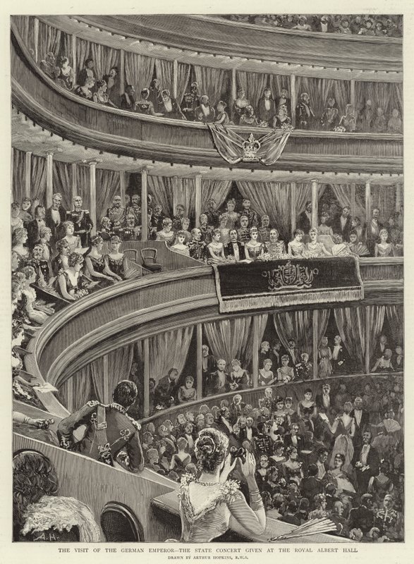 Wizyta cesarza Niemiec, koncert państwowy w Royal Albert Hall autorstwa Arthur Hopkins