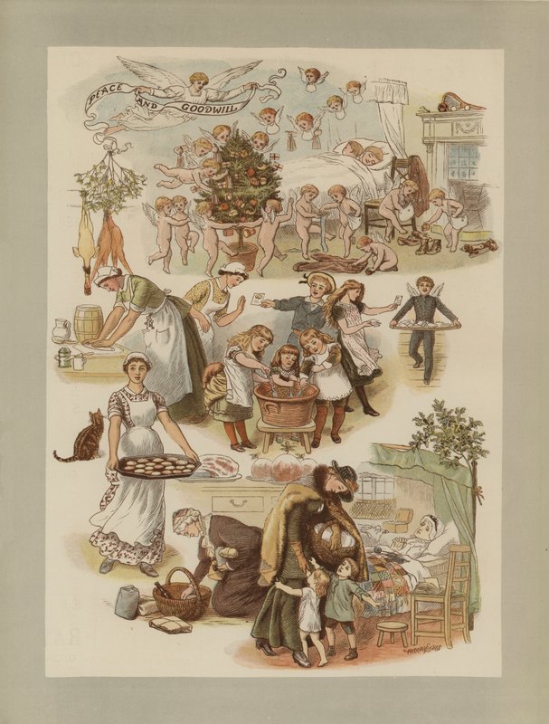 Pokój i dobra wola autorstwa Arthur Hughes