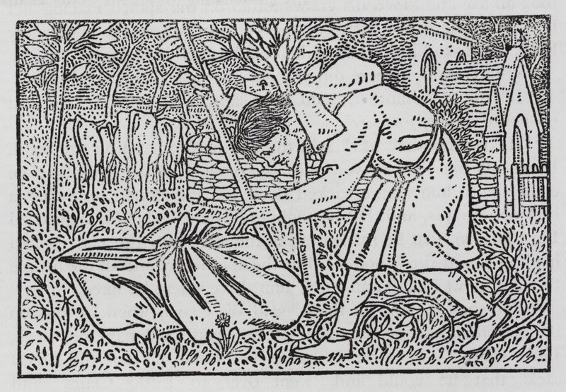 Hans Christian Andersen: Wielki Mikołaj i Mały Mikołaj (lito) autorstwa Arthur Joseph Gaskin