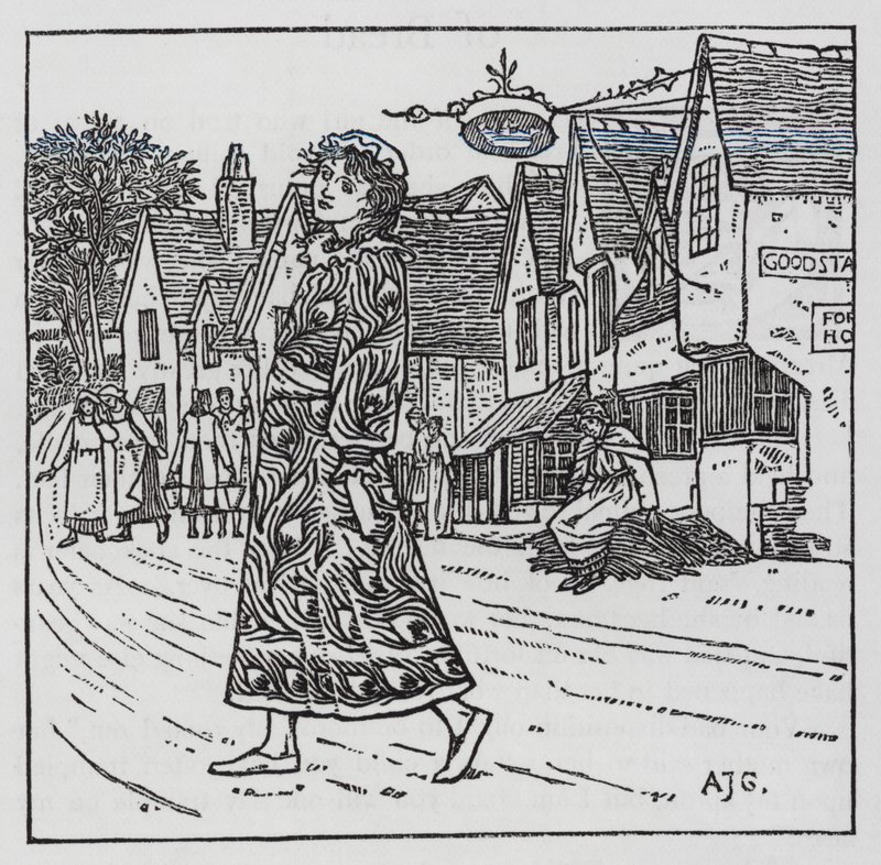 Hans Christian Andersen: Dziewczyna, która nadepnęła na bochenek (lito) autorstwa Arthur Joseph Gaskin