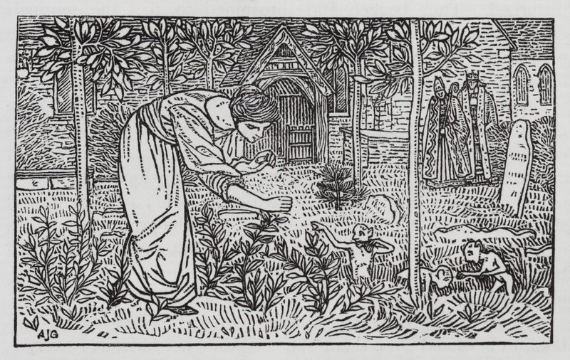 Hans Christian Andersen: Dzikie łabędzie (lito) autorstwa Arthur Joseph Gaskin