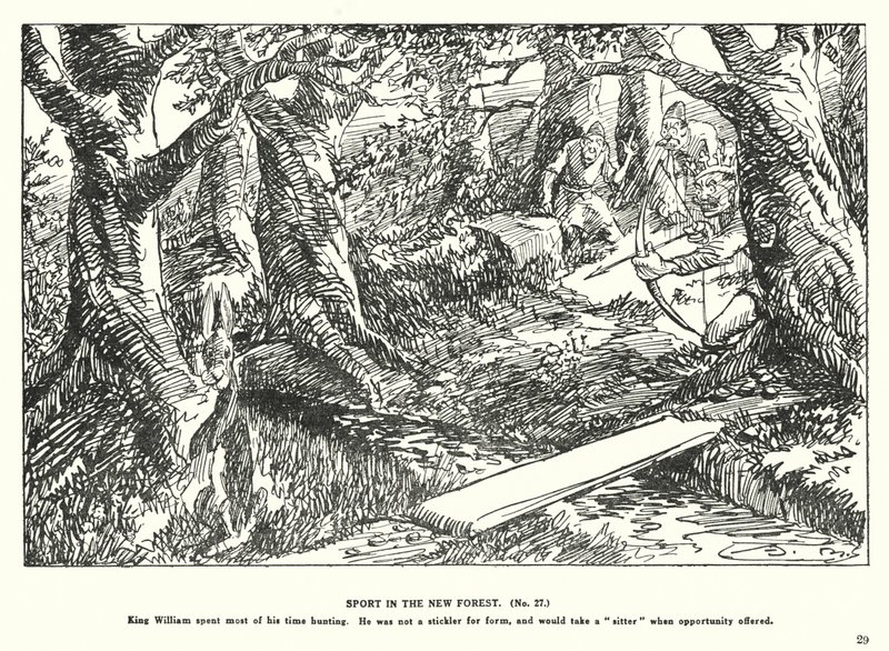 Sport w New Forest (litografia) autorstwa Arthur Moreland